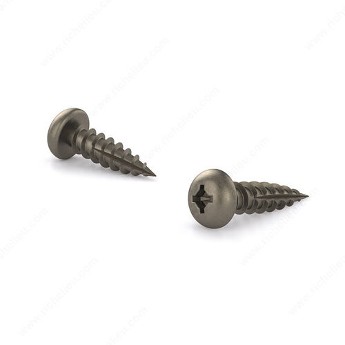 Plain Wood Screw, Pan Head, Quadrex Drive, Single Lead Thread, Type 17 Point - pack of 10000