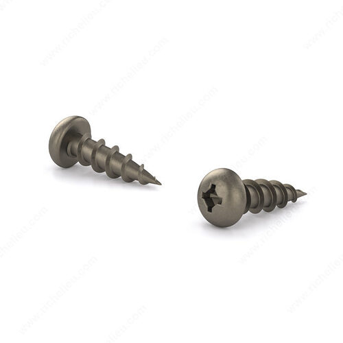 Plain Wood Screw, Pan Head, Quadrex Drive, Coarse Thread, Regular Wood Point - pack of 9000