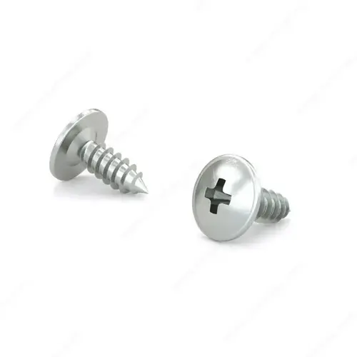 Zinc-Plated Wood Screw, Pan Washer Head, Phillips Drive, Regular Thread, Type A Point - pack of 16000