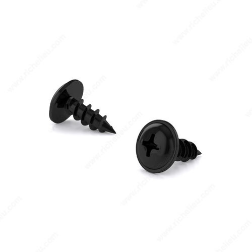 Black Zinc Wood Screw, Pan Washer Head, Phillips Drive, Coarse Thread, Regular Wood Point - pack of 14000