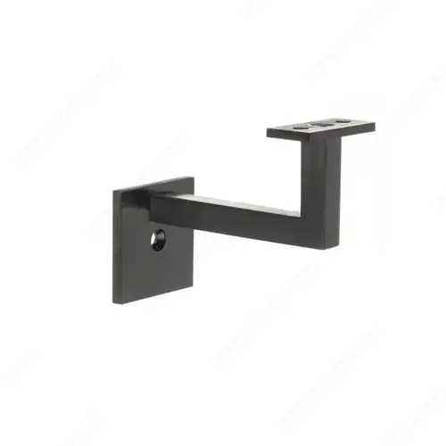 Square Wall Mount Fixed Bracket Graphite Black