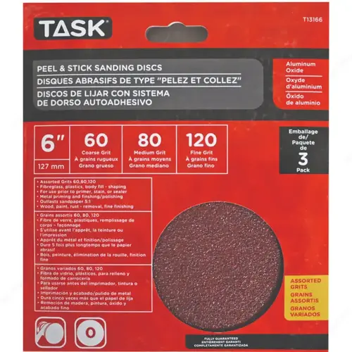 Aluminum Oxide Peel & Stick Sanding Discs