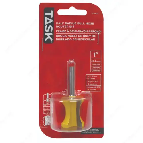 Task Tools T24402 Half Radius Bull Nose Router Bit Buy Now