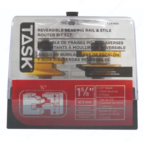 Reversible Beading Rail & Stile Router Bit