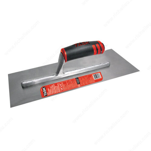 Professional High Carbon Steel Finishing Trowel with FlexFit Grip