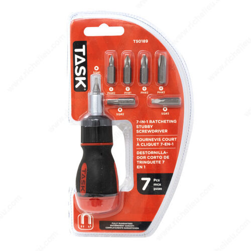 7-in-1 Ratcheting Stubby Screwdriver