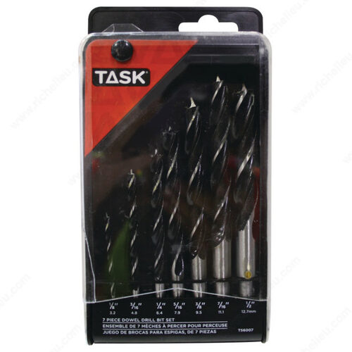 7pc Dowel Drill Bit Set