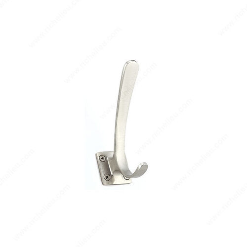 Modern Metal Hook - 6216 Brushed Nickel