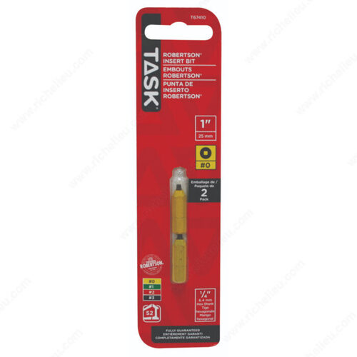 Robertson Two-Piece Screwdriver Bit Yellow