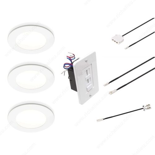 Richelieu Hardware WEBKIT1243032 ATOM puck LED for Under