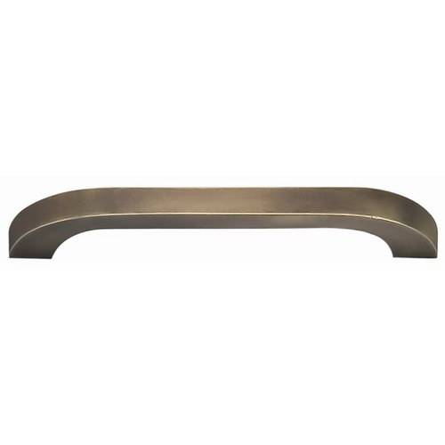 4" Center to Center Modern Cabinet Pull Antique Brass Finish