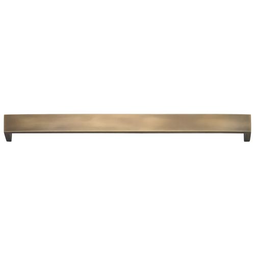 10" Center to Center Flat Modern Cabinet Pull Antique Brass Finish