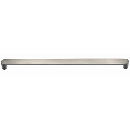 10" Center to Center Oval Modern Cabinet Pull Satin Nickel Finish