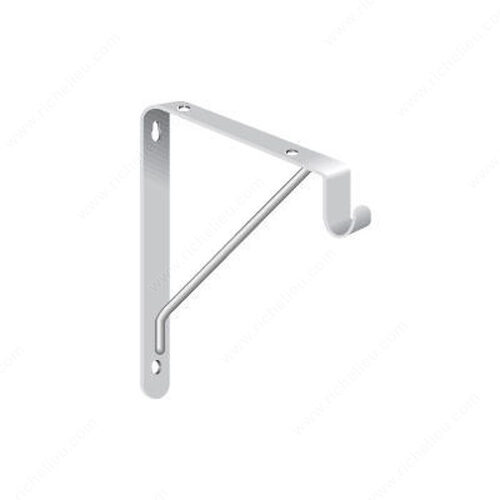 Shelf and Rod Support White