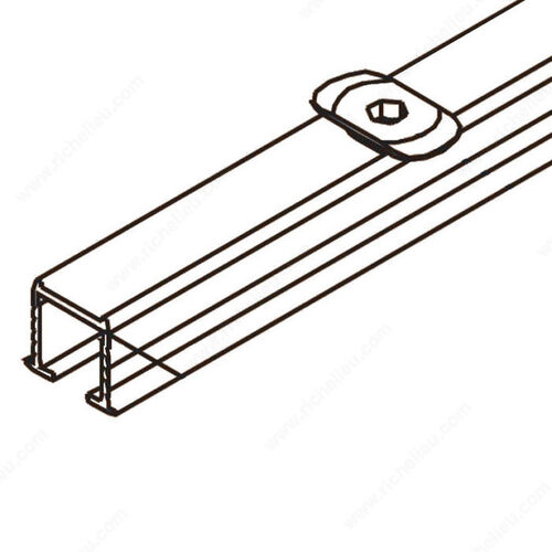 Single Running Track with Swivel Lug Fastener CLIPO 15 H