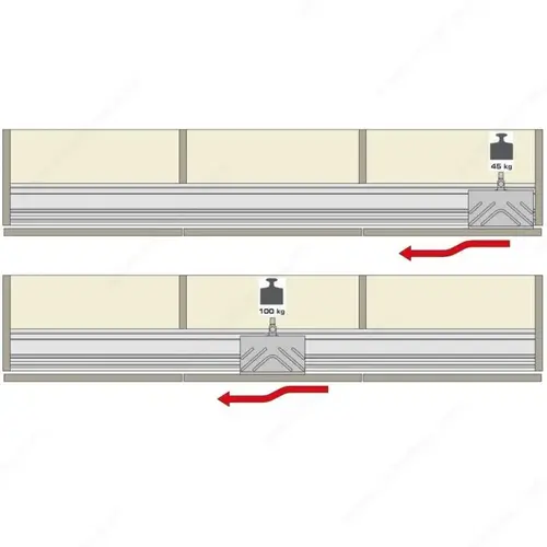 CINETTO 18940AP2F08D Rolling Hardware Set - PS40.1/PS40.2