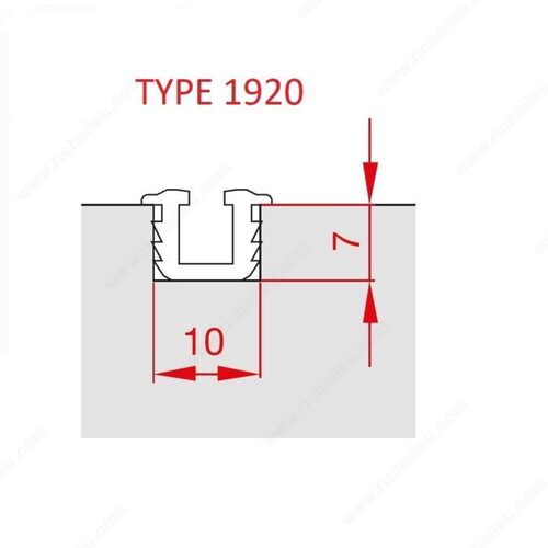 TYPE 1920 Aluminum Track Black