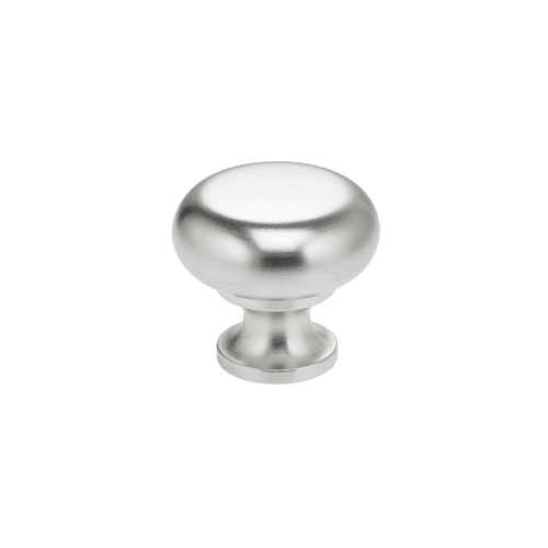 1-7/32" Round Cabinet Knob Satin Chrome Finish