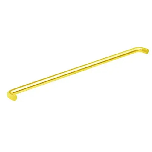 33" Push Bar, 1" Round and 2-1/2" Projection Bright Brass Finish