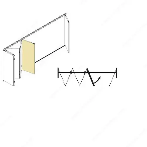Pivot Door Set for Folded Stack - Hawa Variofold/Centerfold 80H