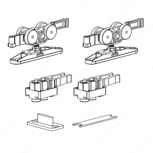 Terno Step Hardware Set with Classic Stopper