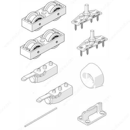 Hawa 8926038 HAWA-Junior 40/Z Hardware Set