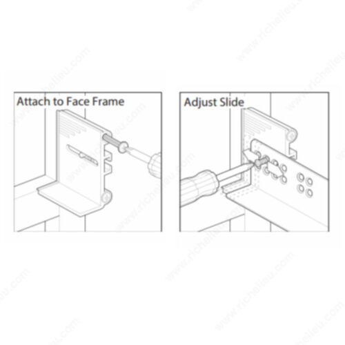 Tenn-Tex B393 Tenn-Tex Plastics B-393 Undermount Inset Bracket Kit; 50 Per Box, Polybag