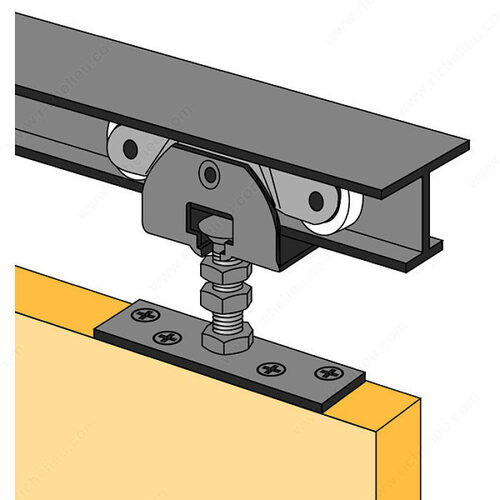 Grant Hettich GT712226 Pocket Door Track Set - 1/4"