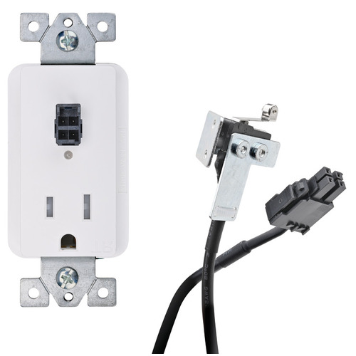 Safety Interlock Outlet with Blade Limit Switch 15 amp, model 6015-1000W White, 15 amp, model 6015-1000W White