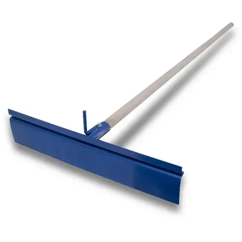 Wood Handled Steel Concrete Spreader With 19 1/2" X 4" Blade