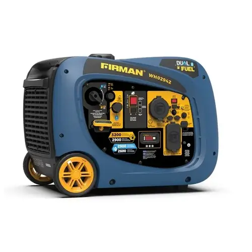 FIRMAN POWER EQUIPMENT WH02942 Dual Fuel Inverter Portable Generator 3200W Electric Start