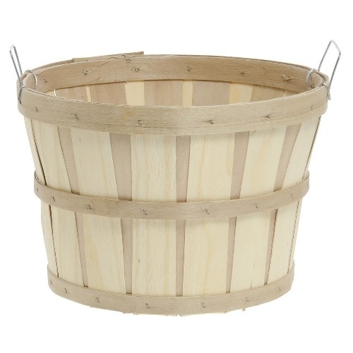 Roof Basket Works, Inc 04016 Wood Bushel Basket - Half-Bushel 14 x 9-1/2