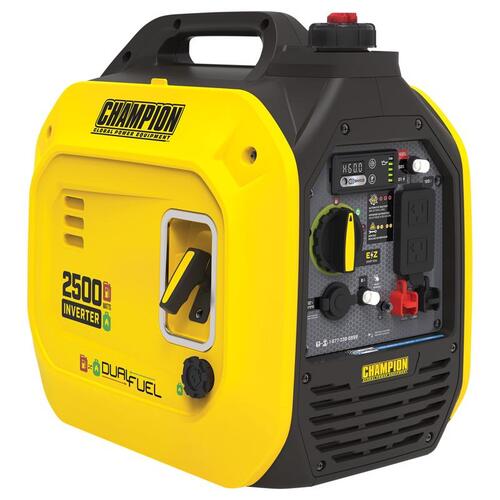 Champion 201323 Generator 1850 W 120 V Gas/LP Portable Portable 1850 W Yellow