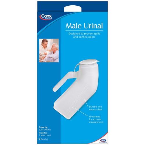 Carex FGP70700 0000 Male Urinal White 32 oz White