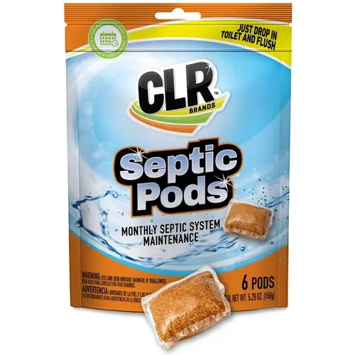 CLR CSP6-6 Septic System Treatment and Cleaner Pods 5.29 oz