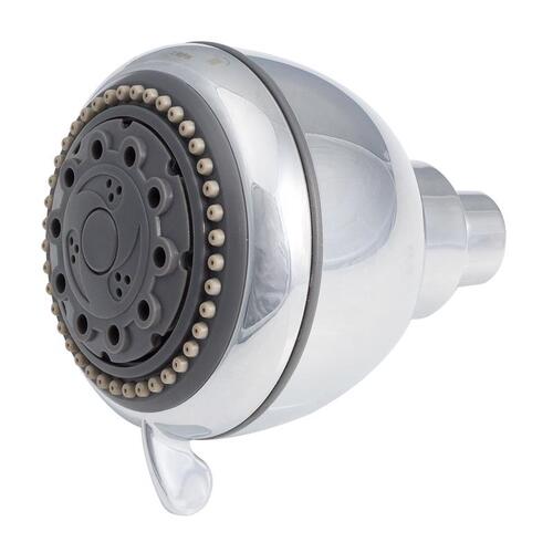 Whedon FP542C Wallmount Showerhead Champagne Massage Polished Chrome Plastic 5 settings 2 gpm Polished Chrome