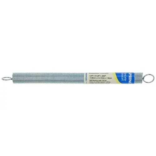 Hillman 543037 Spring 8-3/8" L X 5/8" D Extension Zinc-Plated