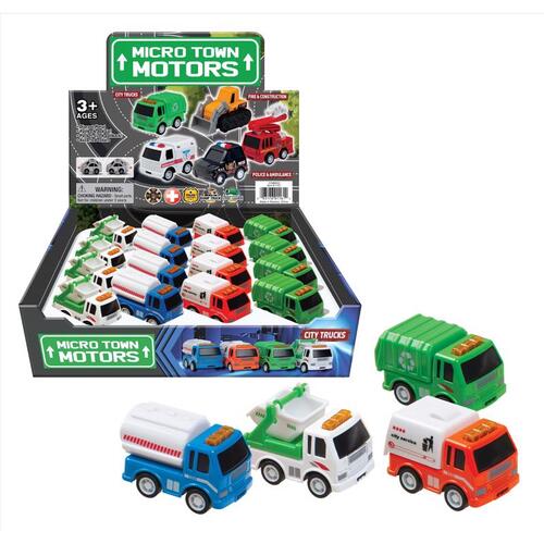 Playmaker Toys 1163D City Trucks Assorted Assorted