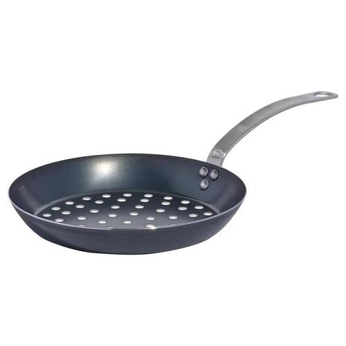 Made In COOK-12-FRY-FIR Grill Pan Carbon Steel 12" Black Black