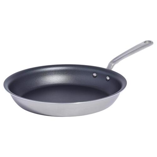 Made In COOK-12-FRY-PE- Fry Pan Stainless Steel 12" Black/Silver Black/Silver