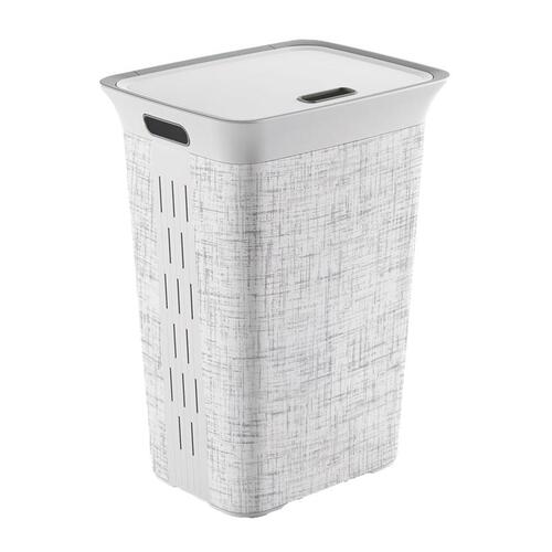 Curver 251169 Laundry Hamper White Resin White