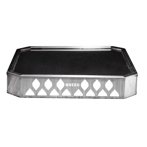 Breeo BR-XS19-SSBA Fire Pit Base X Series 19 Stainless Steel 3.5" H X 20.6" W X 20.6" D Silver