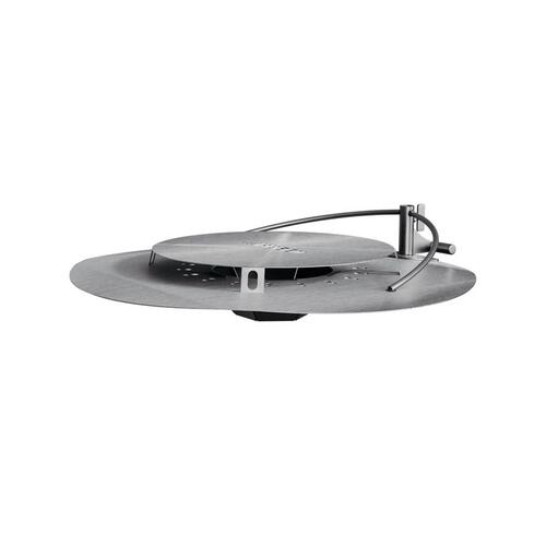 Breeo BR-HD24 Heat Deflector Outpost 24 Stainless Steel 6.5" H X 24" W X 24" D Silver