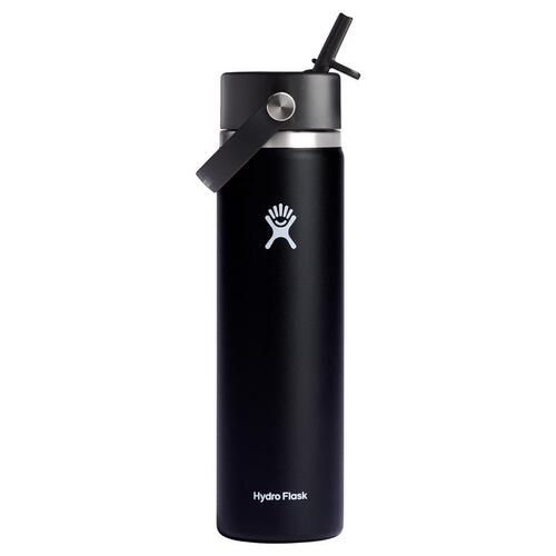 Hydroflask W24BFS001 Insulated Bottle 24 oz Black BPA Free Black