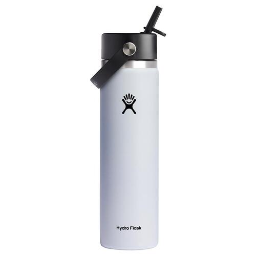 Hydroflask W24BFS110 Insulated Bottle 24 oz White BPA Free White