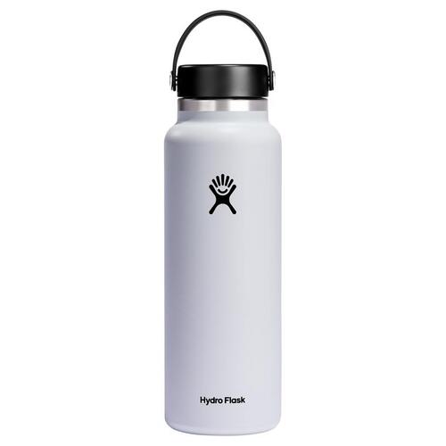 Hydroflask W40BTS110 Insulated Bottle 40 oz White BPA Free White