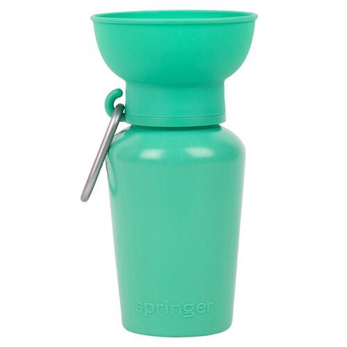 Springer FL2003-12 Pet Travel Bottle Green Flip Plastic For Dogs Green