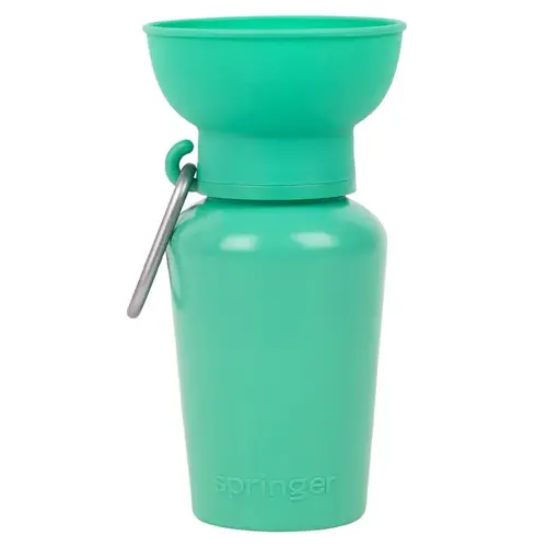 Springer FL2003-12 Pet Travel Bottle Green Flip Plastic For Dogs Green