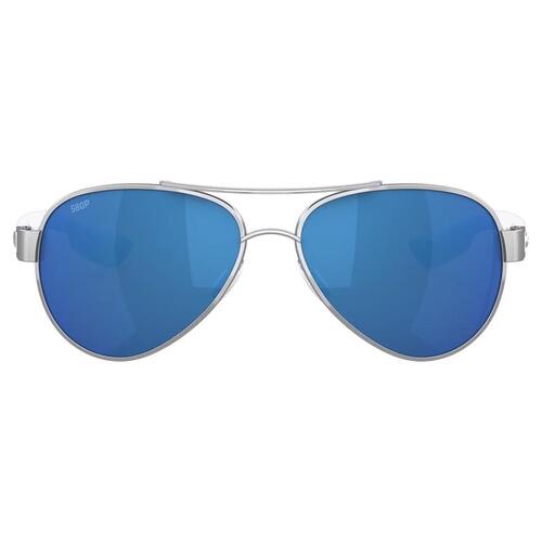 Costa 06S400656400605 Sunglasses Loreto Silver Frame Blue Lens Polarized