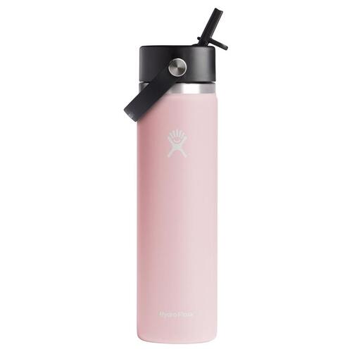 Hydroflask W24BFS678 Bottle with Straw Cap 24 oz Trillium BPA Free Wide Trillium